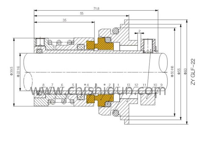 格蘭富機械密封12,16,22