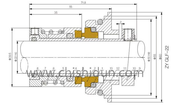 南方泵格蘭富機械密封
